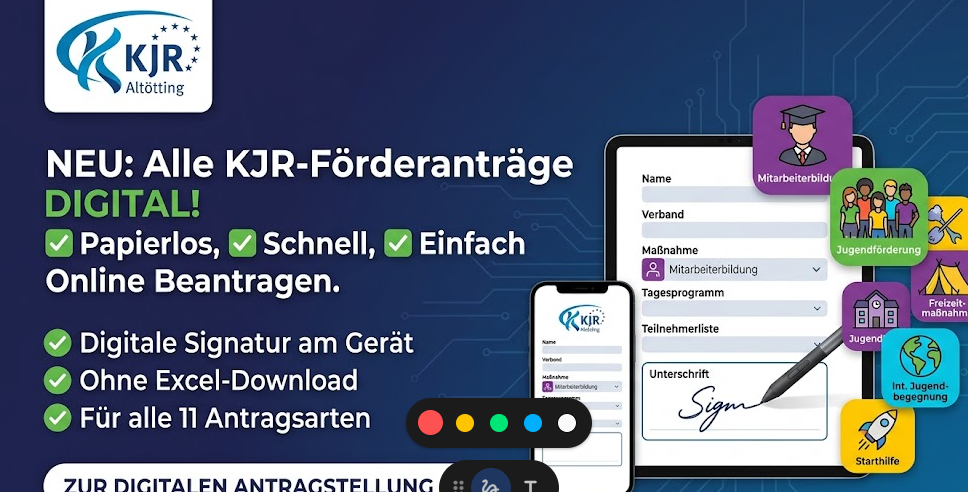 Alle KJR-Förderanträge ab sofort 100% digital!